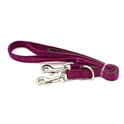 Positively Double-Connection Training Leash - Purple