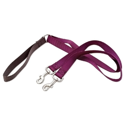 Positively Double-Connection Training Leash - Purple